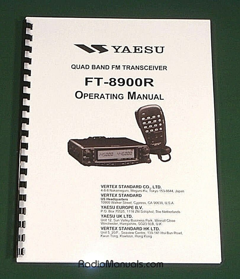 Yaesu FT-8900R Operating manual - Click Image to Close